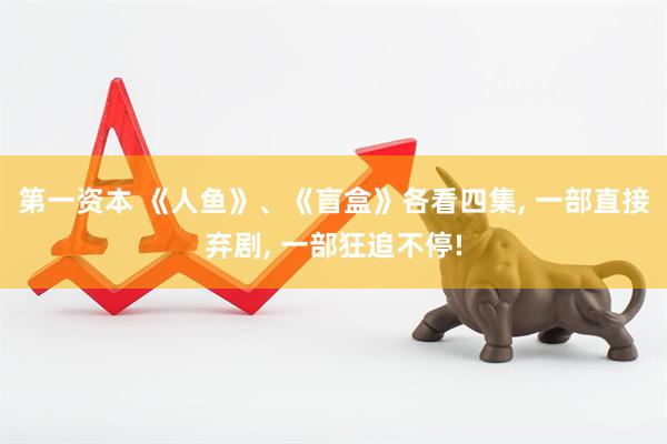 第一资本 《人鱼》、《盲盒》各看四集, 一部直接弃剧, 一部狂追不停!
